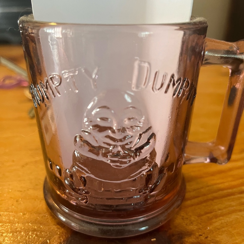 Purple Glass Humpty Dumpty Mug